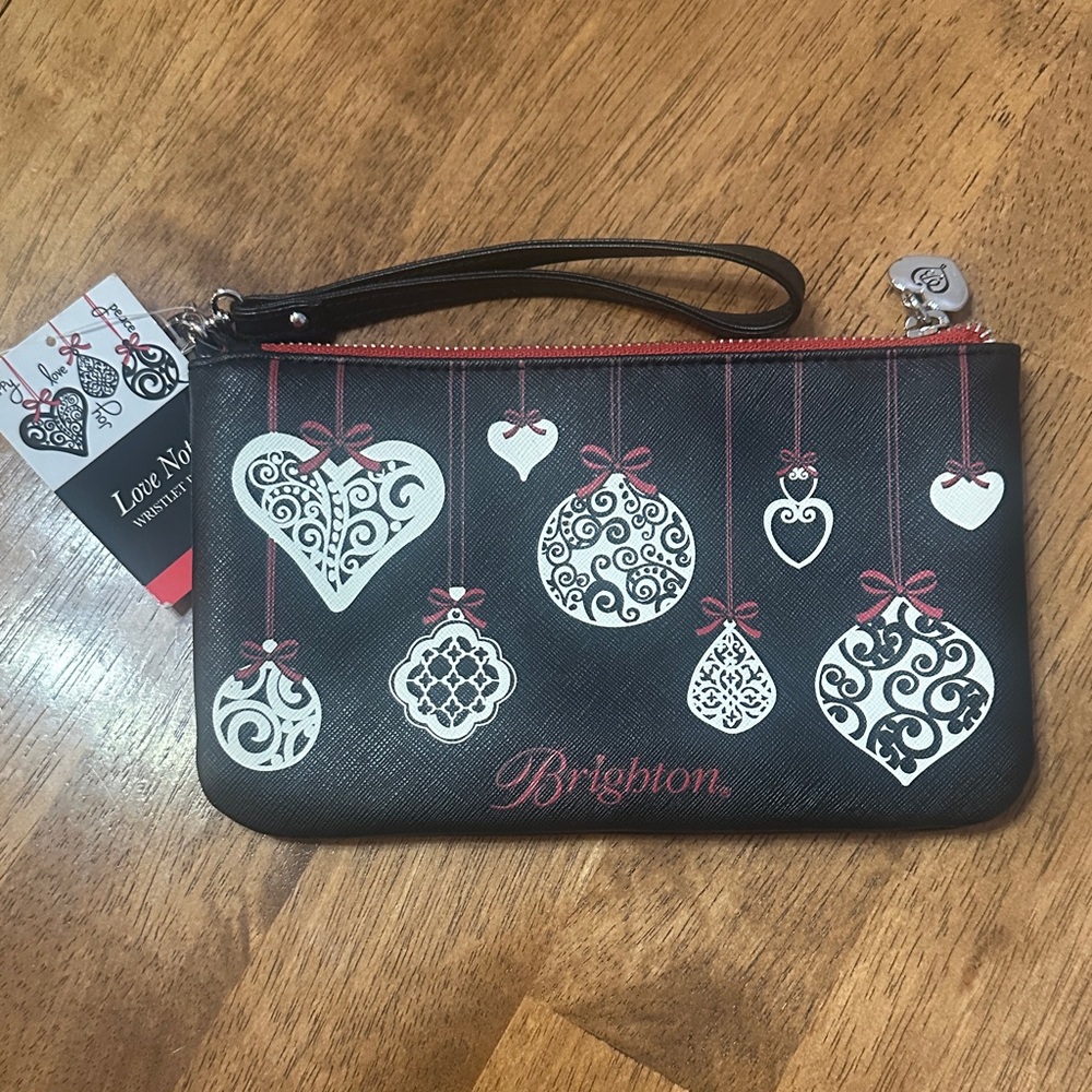 Brighton Christmas Love Notes Wristlet NWT